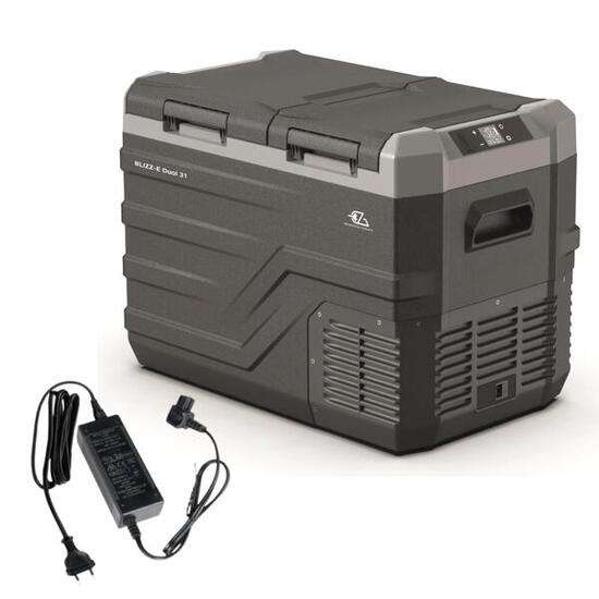 EZA Glacière à compression Blizz-E Dual 39 litres + EZA Adaptateur 12/220