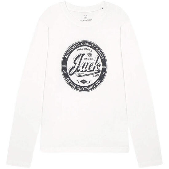 Maglia a maniche lunghe Jack&jones modello 12212313-WHITE per ragazzi