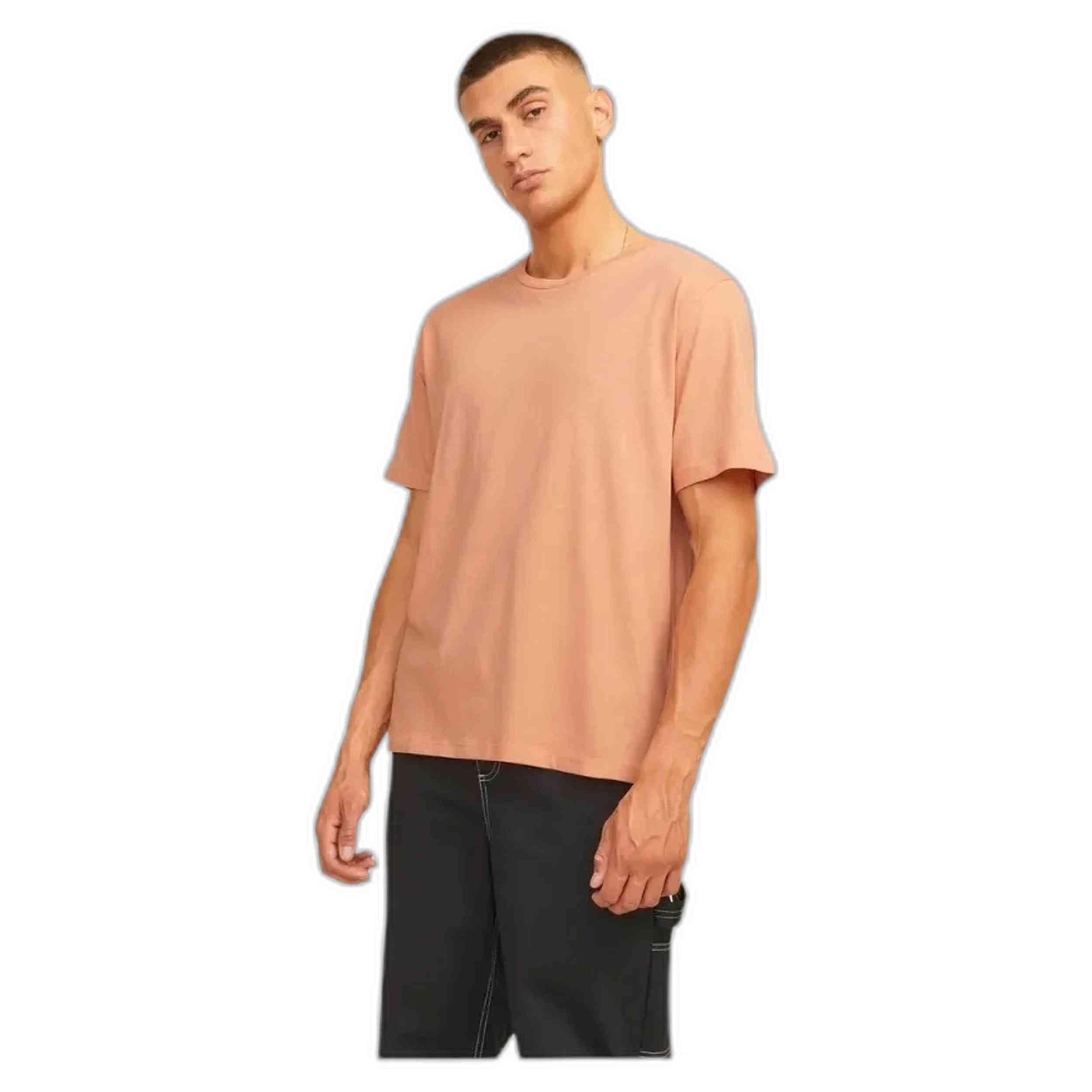 Jack&jones - T-shirt Jack&jones Modèle 12270863-canyonsunset Pour Homme - T-shirt Manches Courtes - Orange - Decathlon