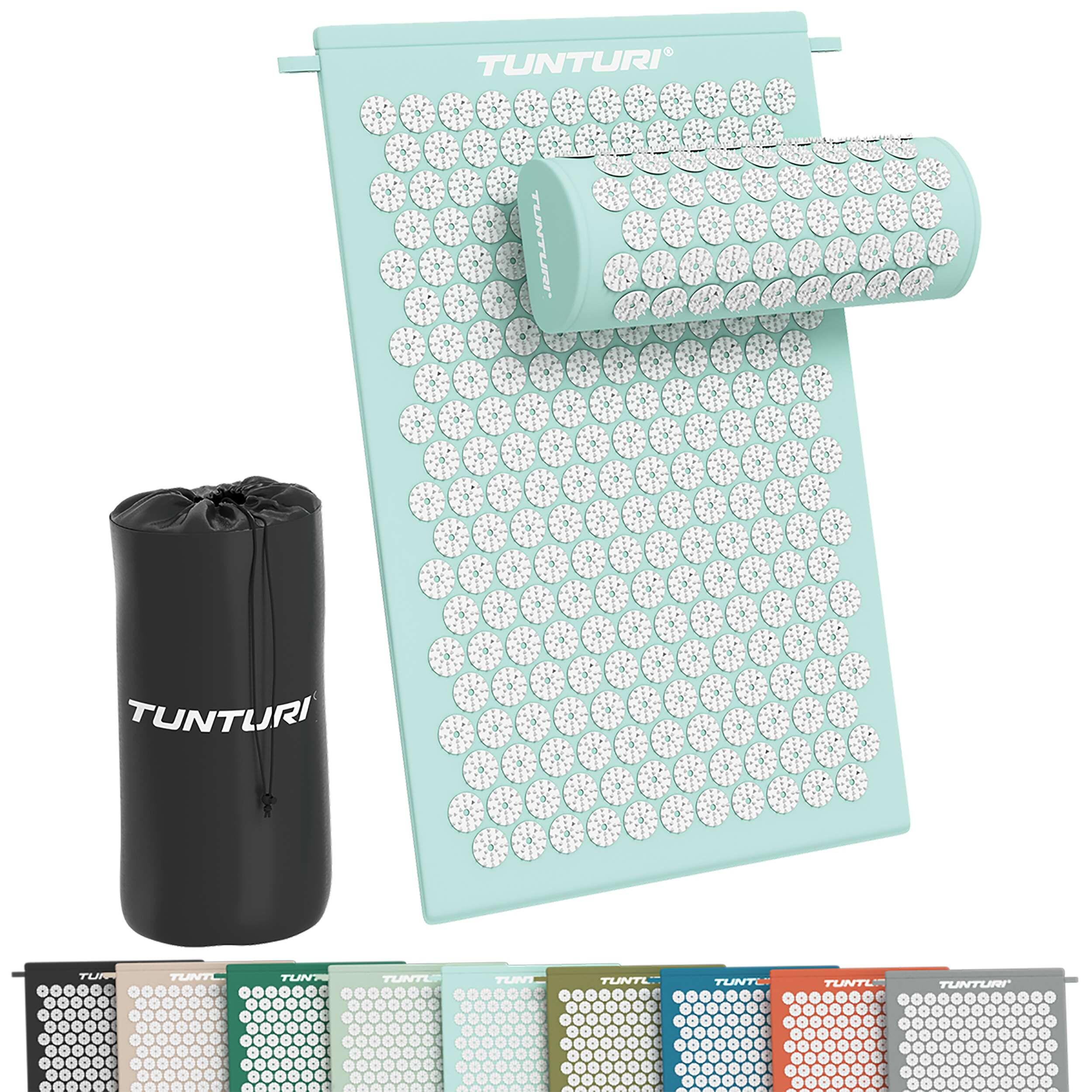 TUNTURI Acupressure mat and pillow - Acupuncture mat - spiked mat - 2in1 acupressure mat