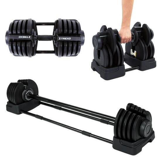 Hantel/ Langhantel 2in1 XTREXO