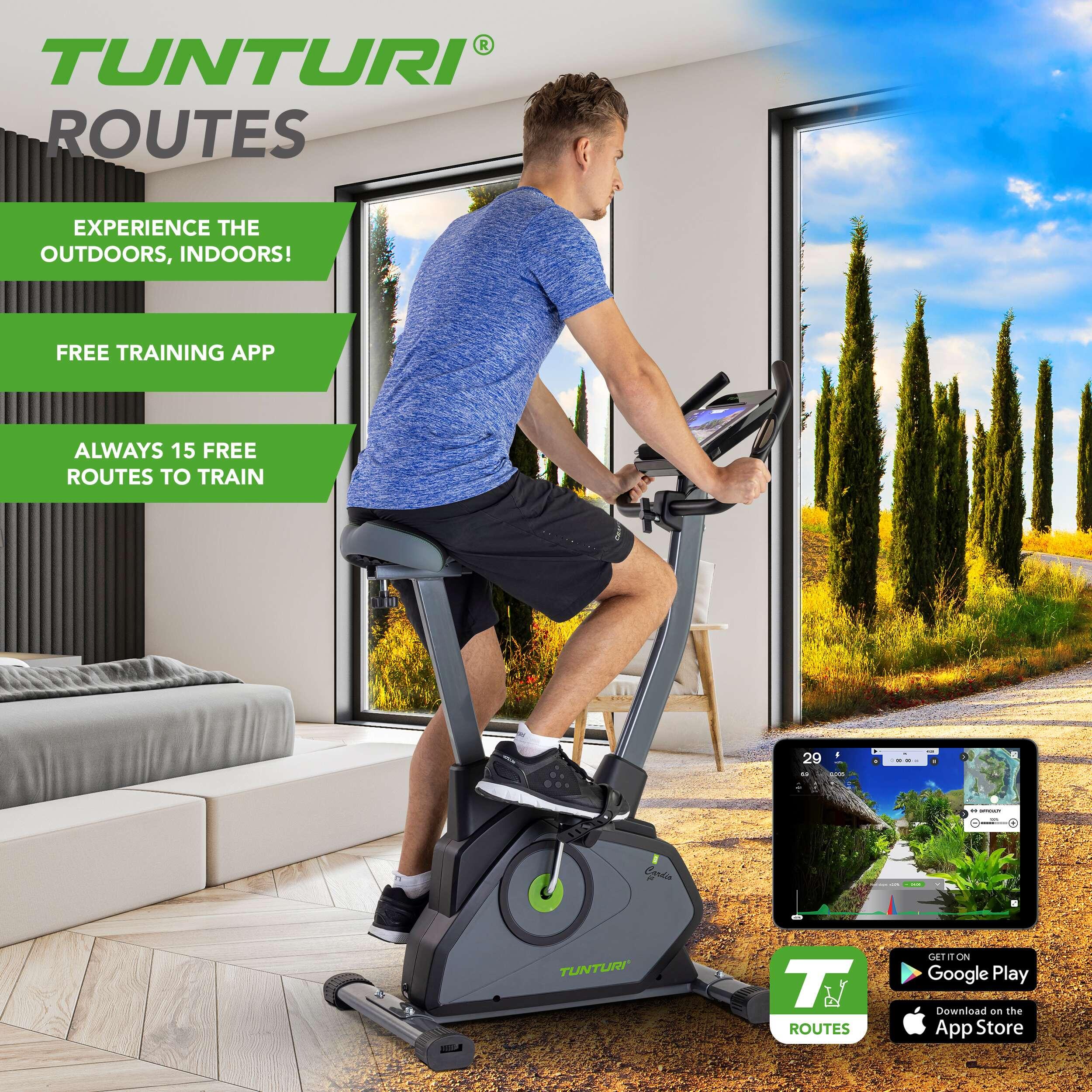 BICICLETA ESTATICA ERGOMETRO CARDIO FIT E35 TUNTURI. 6/7