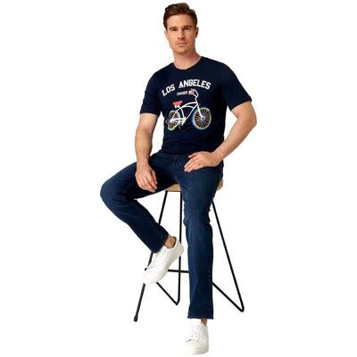 T-shirt met korte mouwen jack&jones model 12228950-navy voor mannen