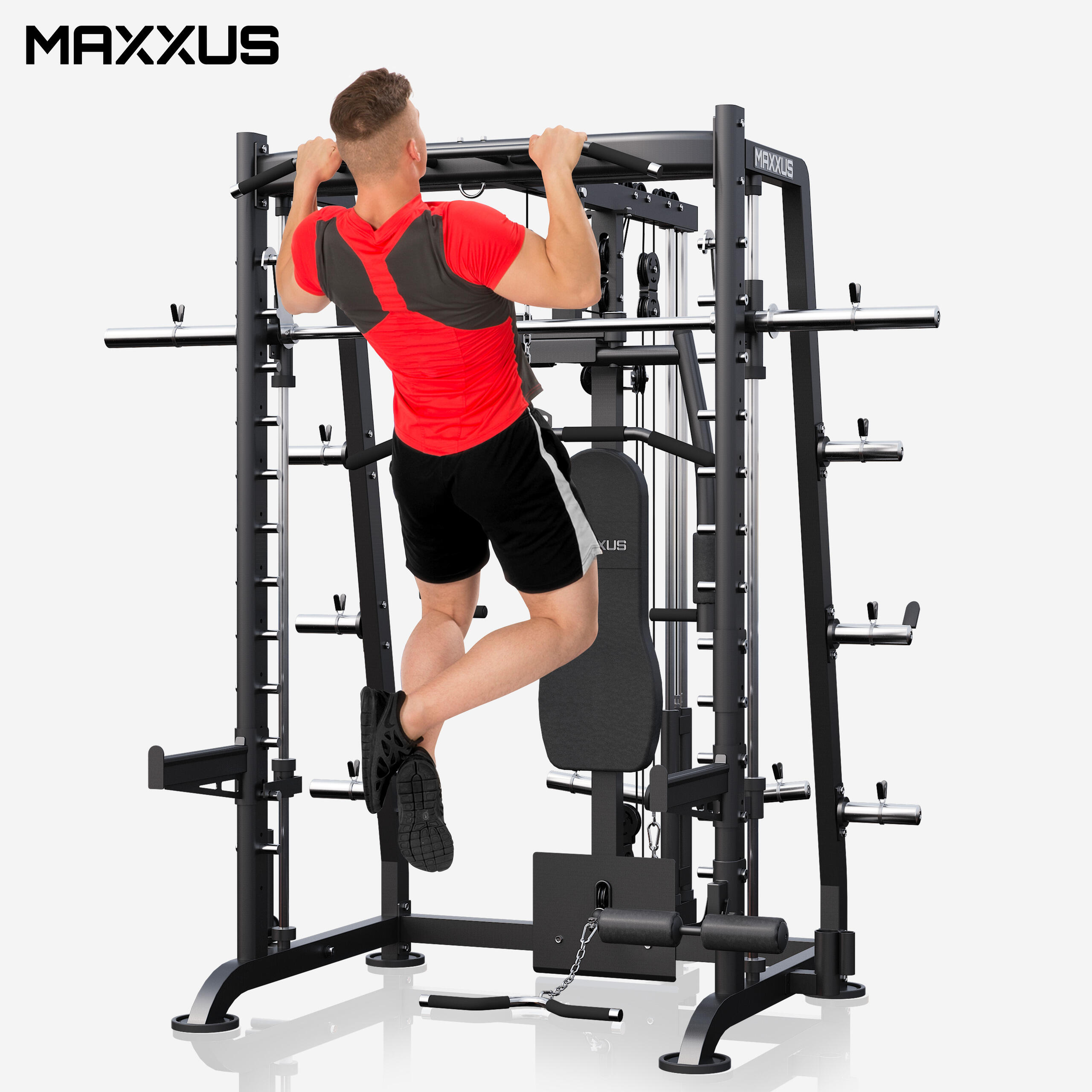 Multipanca MAXXUS 8.1 acciaio rinforzato panca modulare 300 kg 3/7