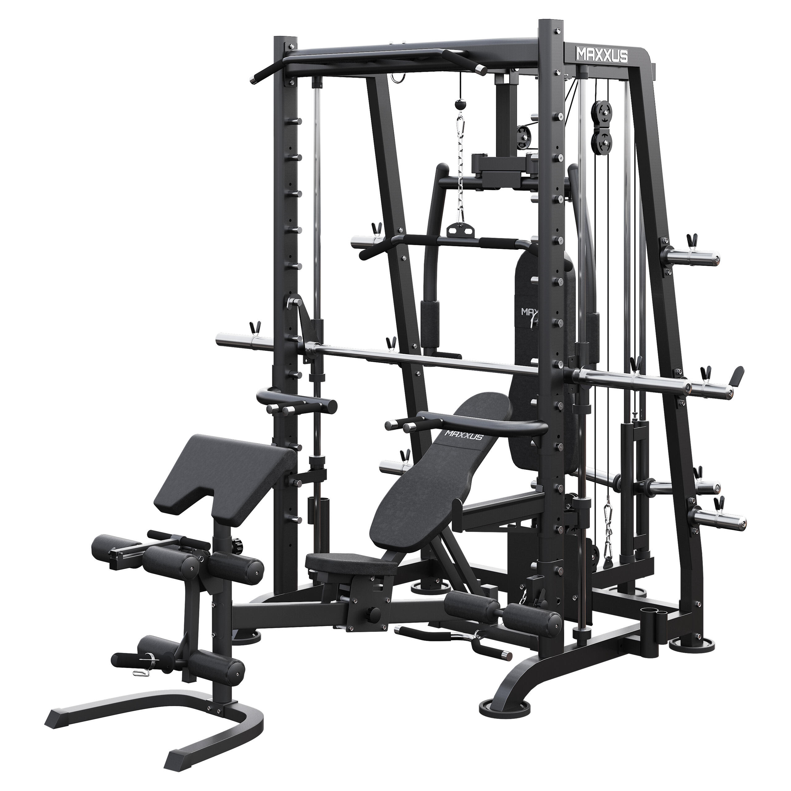 Maxxus - Smith Machine 8.1 + Banc De Musculation | | Musculation Et Cross Training - Appareil Multifonction - Bleu|noir - Taille Unique - Decathlon
