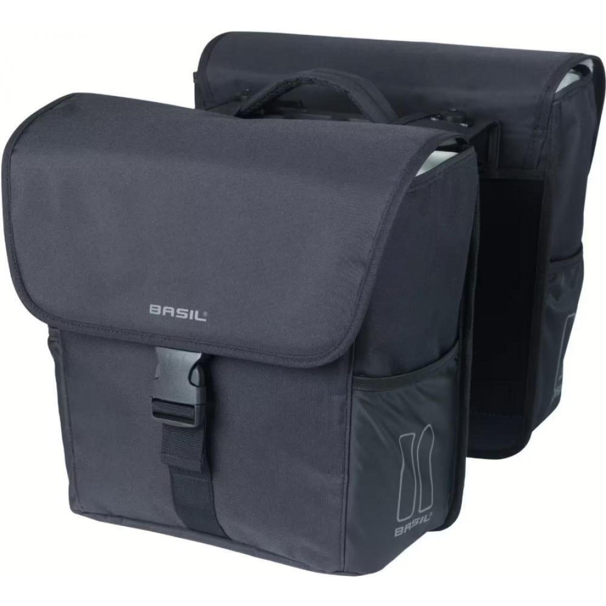 Basil - Sacoche De Vélo Double Basil Go Mik 32 Litres - Noir - Pneu - Noir - No Size - Decathlon