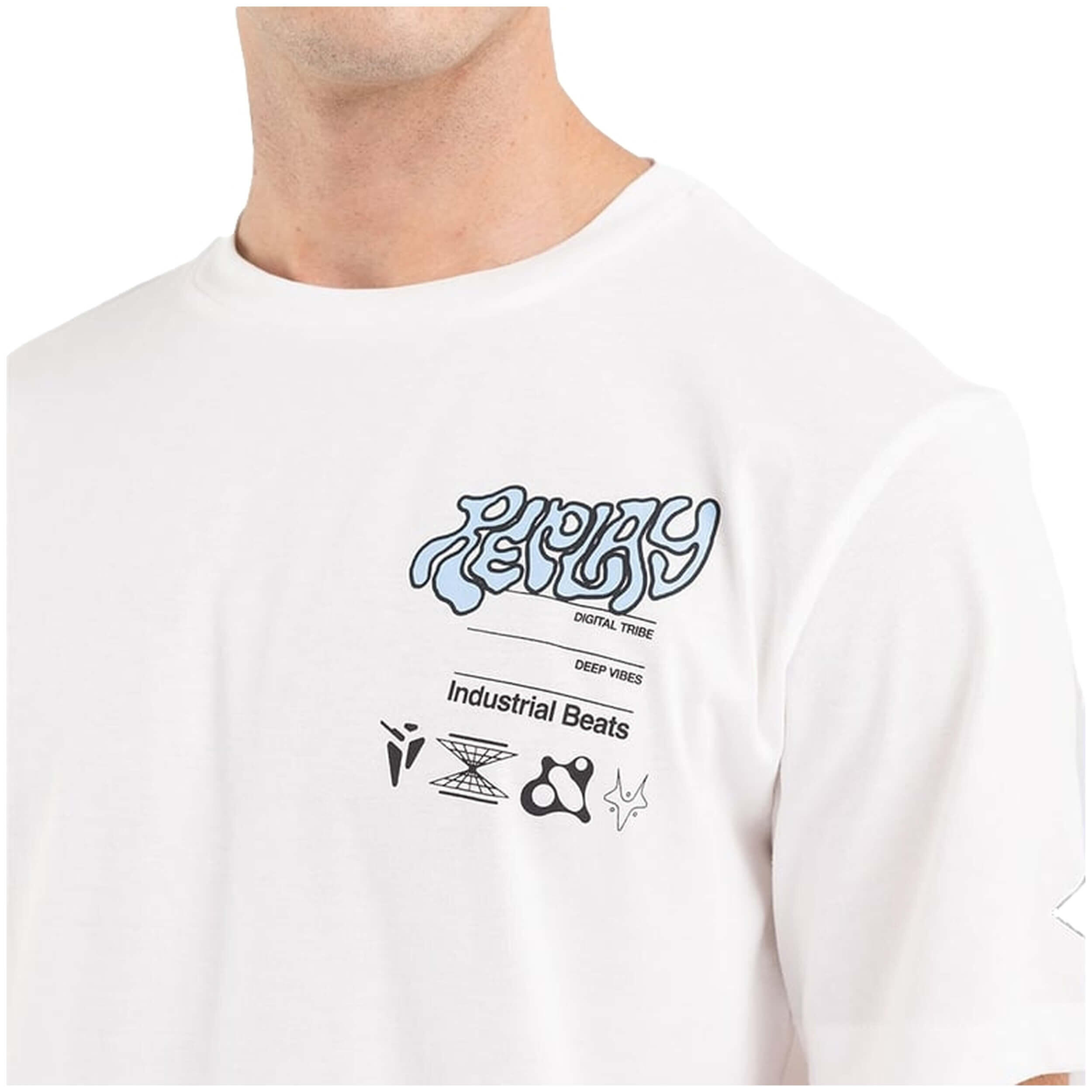 Maglia a maniche corte Replay modello M68420002660011 per uomini 3/4