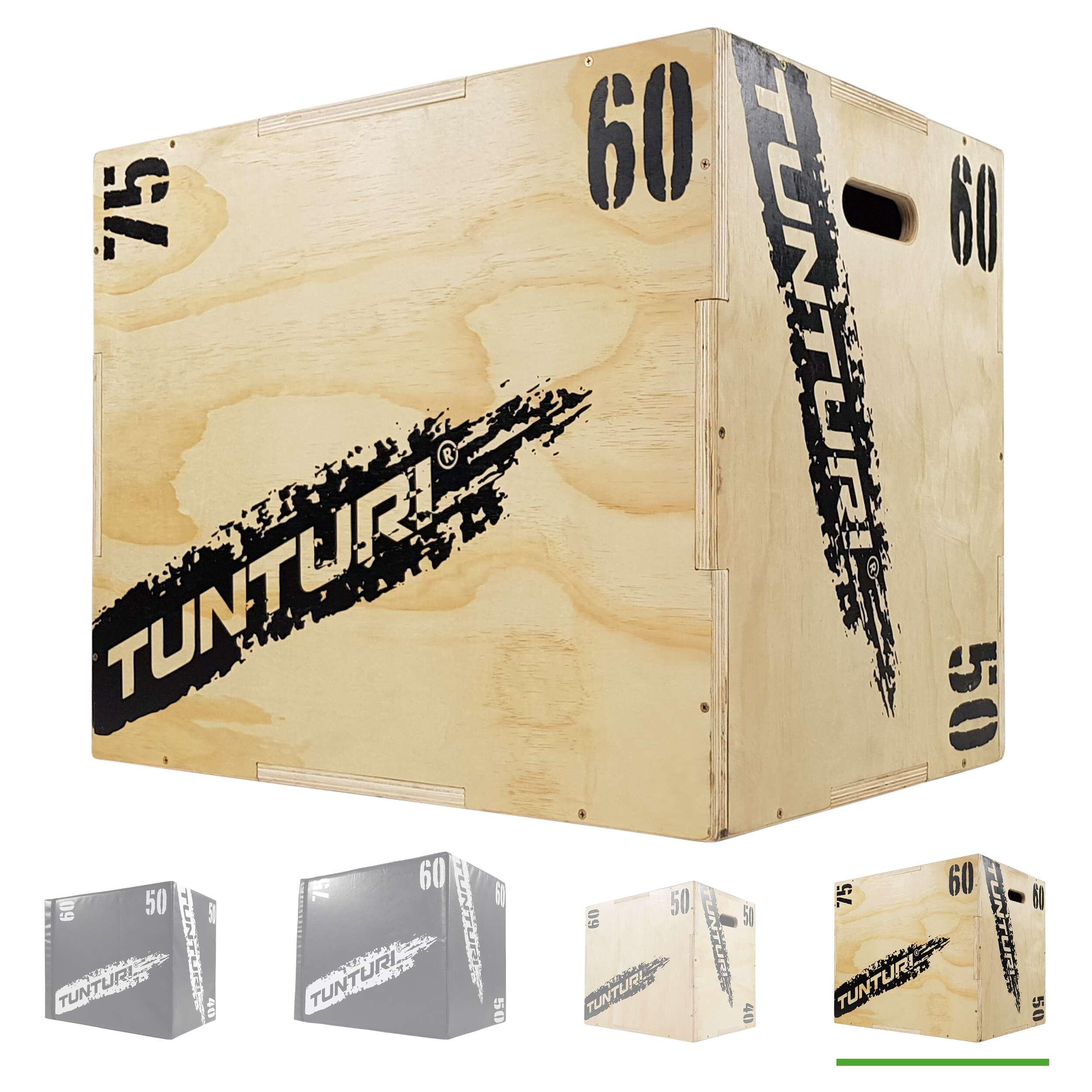 TUNTURI Plyometrická bedna dřevěná Plyo Box 50/60/75 cm