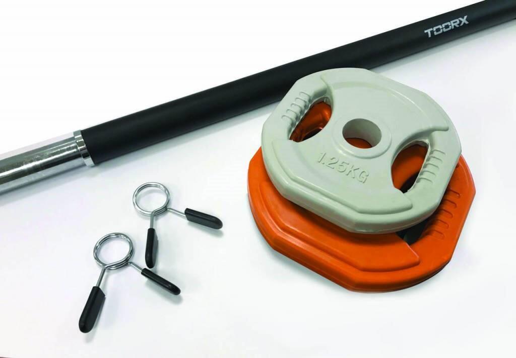 Set de pompe aérobie - 10 kg - orange/gris 2/2