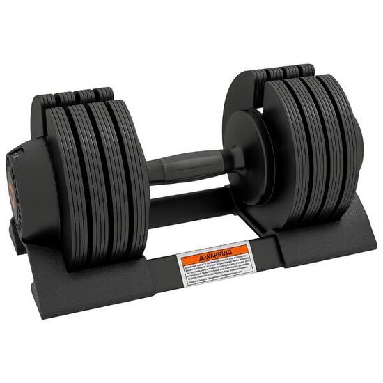 SPORTNOW Pesi Regolabili in Acciaio e ABS 7/13/18/24 kg con Base Nero