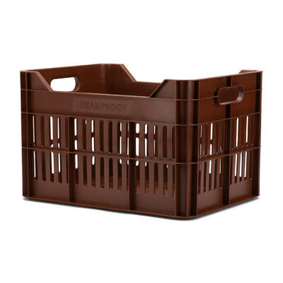 Urbanproof krat click 30l rpet donkerbruin.