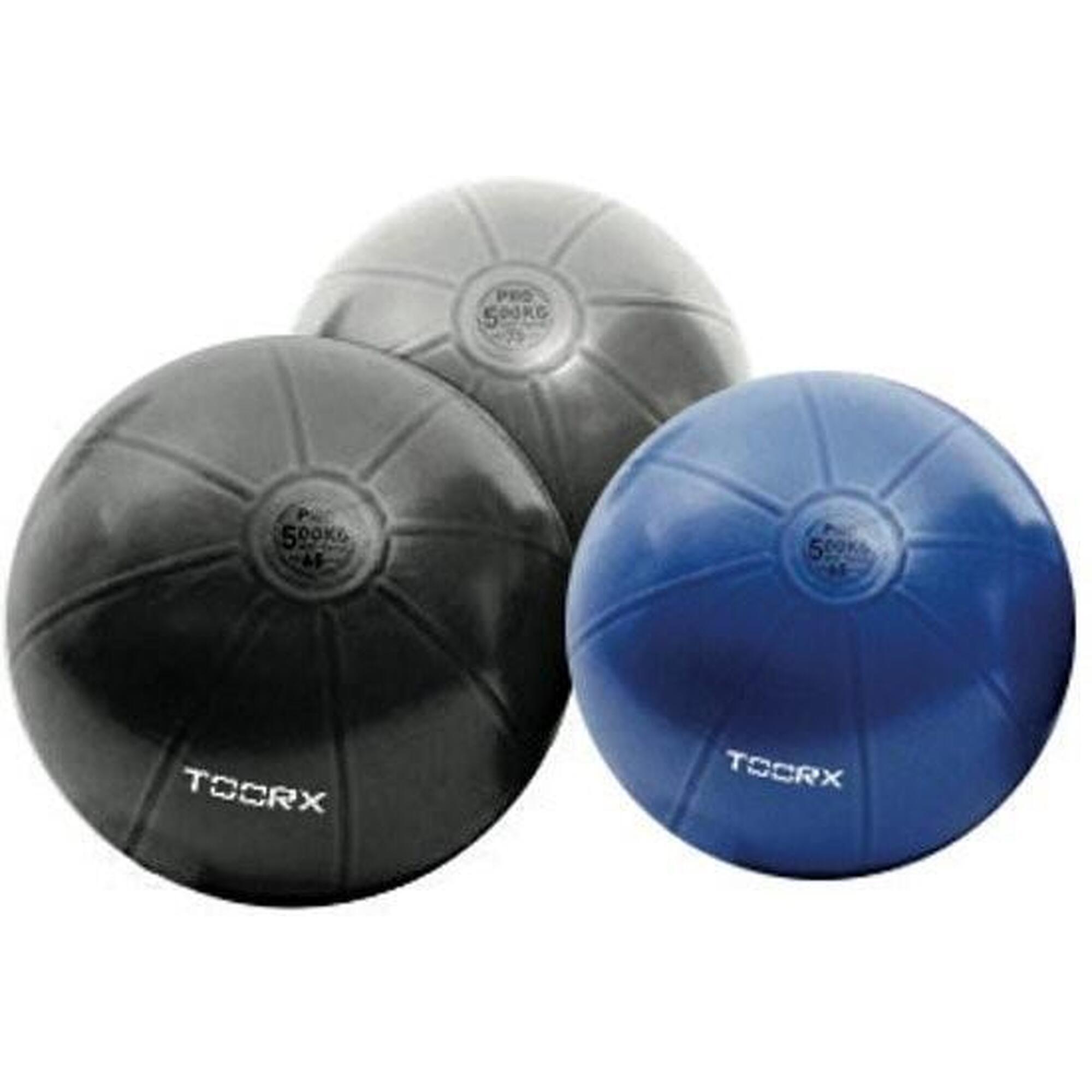Toorx - Ballon De Gymnastique Pro - 500 Kg - Ballon De Fitness - Ballon Assis - 55 Cm - - Swiss Ball - Bleu - Taille Unique - Decathlon