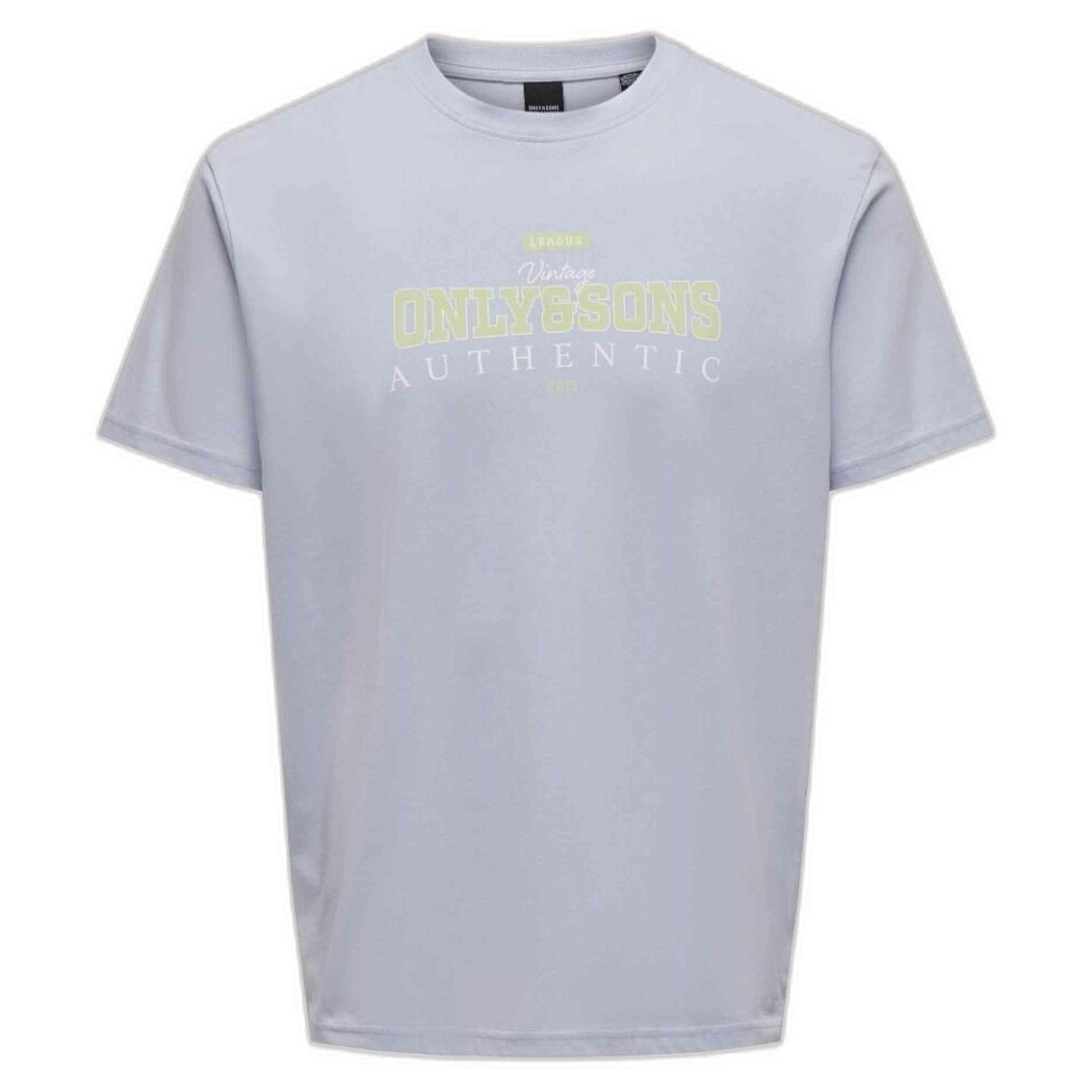 Only & Sons - T-shirt Only & Sons Modèle 22029434-blue Pour Homme - T-shirt Manches Courtes - Bleu - Decathlon