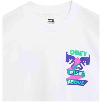 T-shirt met korte mouwen obey clothing model 165263936-wht voor mannen