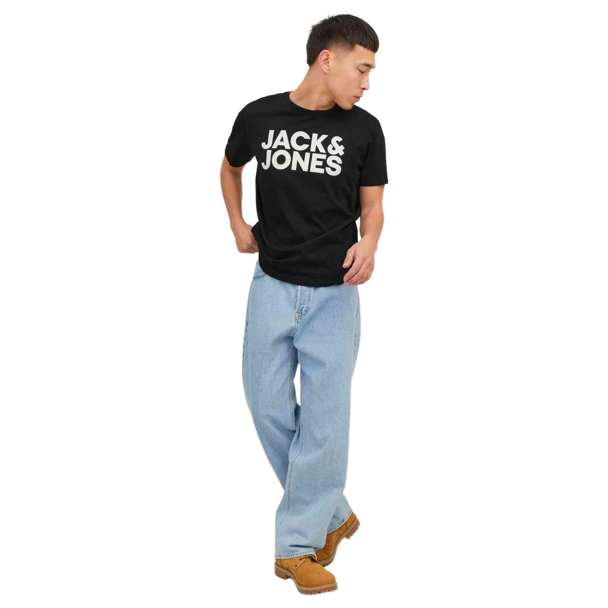 Maglia a maniche corte Jack&jones modello 12151955-BLACK-SLIM-SMALL per uomini 4/5
