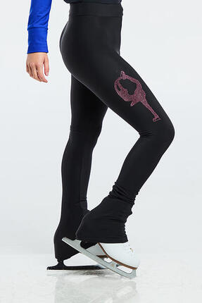 Pantalon de patinage - Biellmann Rose dégradé