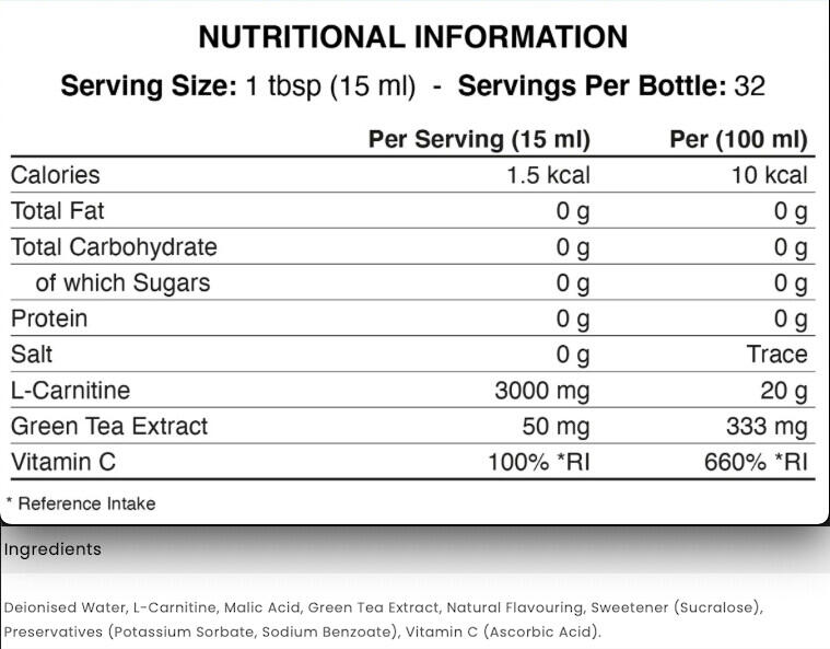 L-Carnitine - L-Carnitine Liquid 3000 - Éclats de Fruits 480ml 3/3