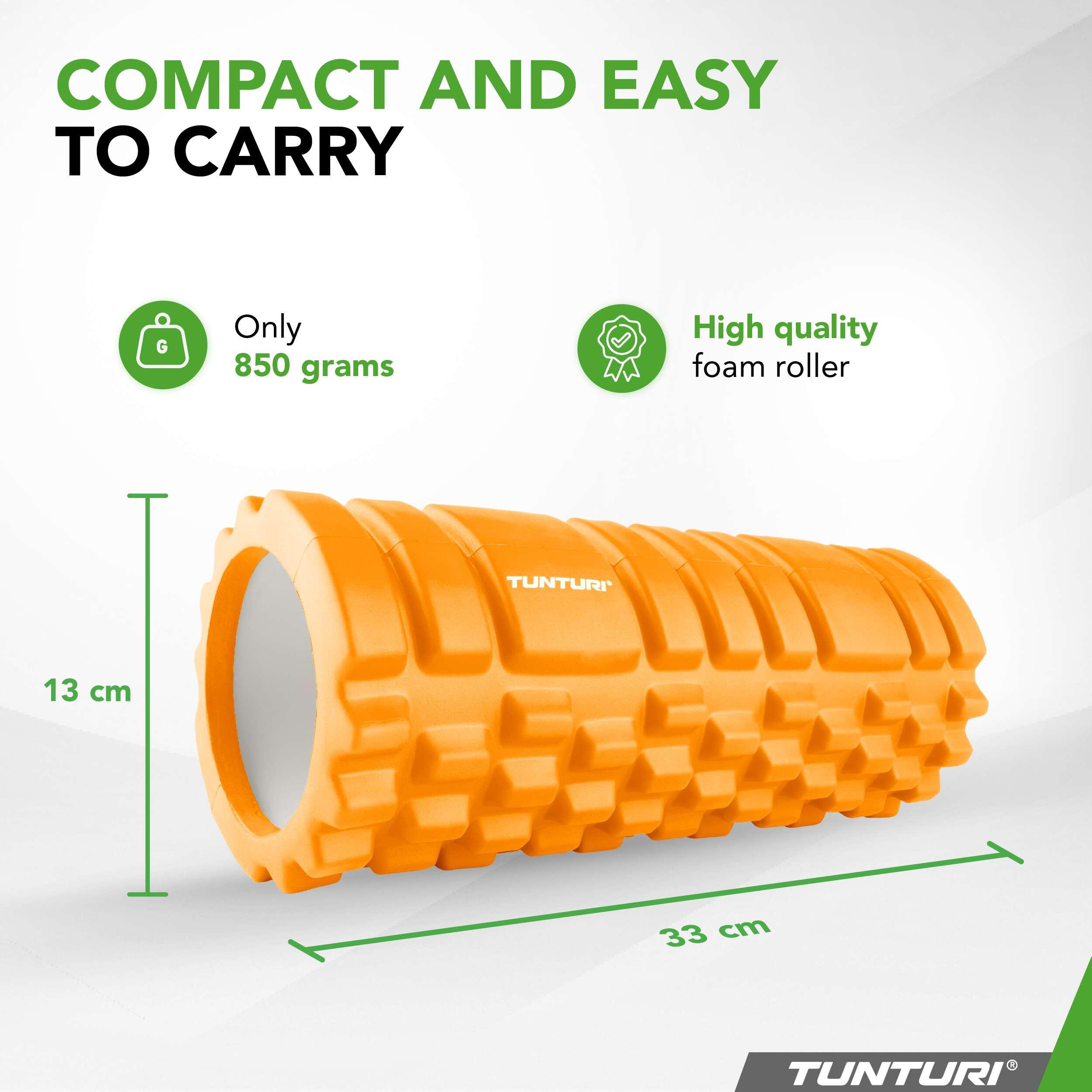 Yoga Grid Foam Roller - 33 cm de long en orange 2/8