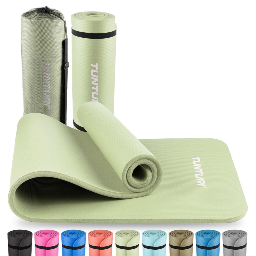 NBR mat 15mm - Thick NBR mat - Pilates sportsmat - 180x60x1,5cm - With carry bag