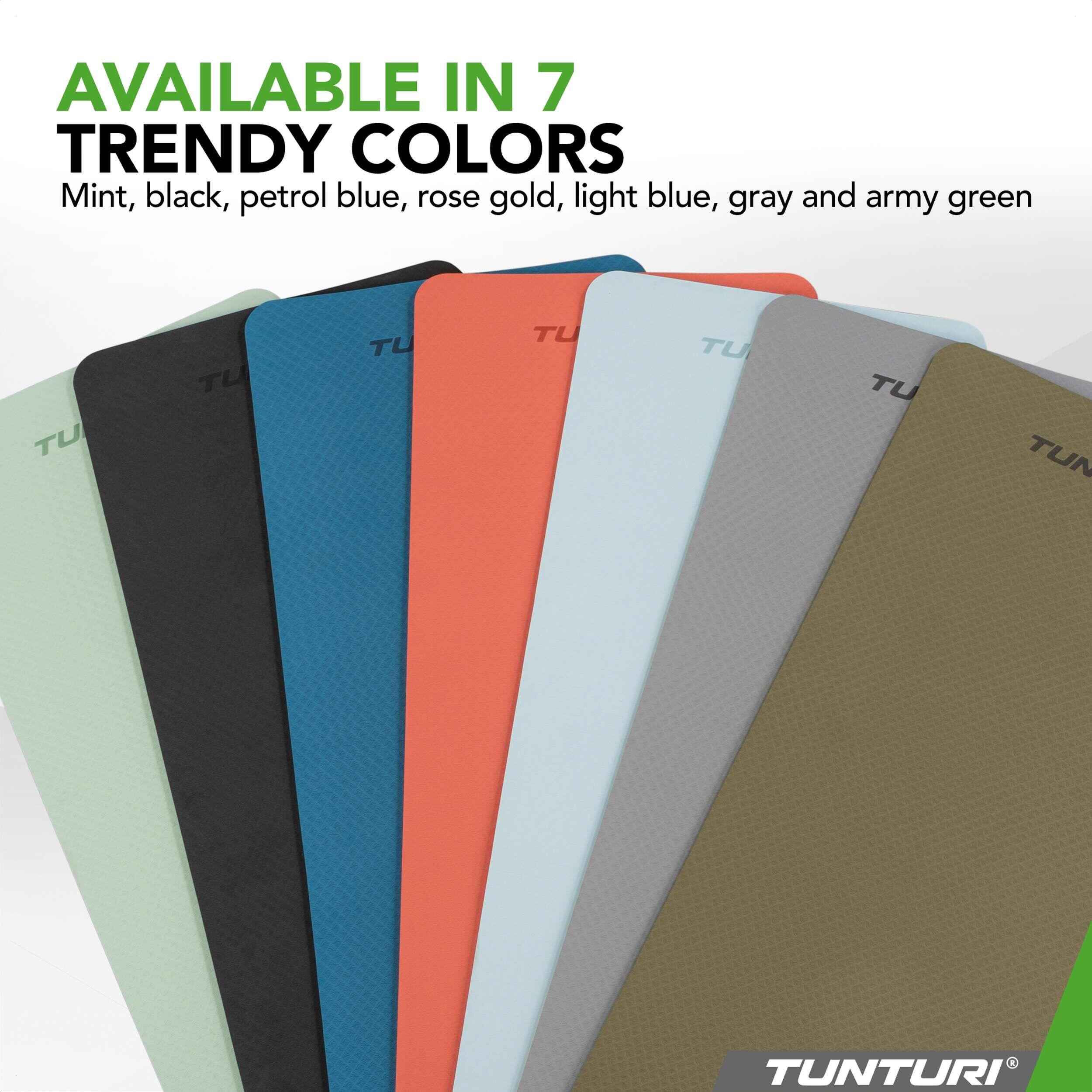 Yoga Mat 8mm - Thick TPE mat - Pilates sportsmat - 183x61x0,8 cm - With car 6/7