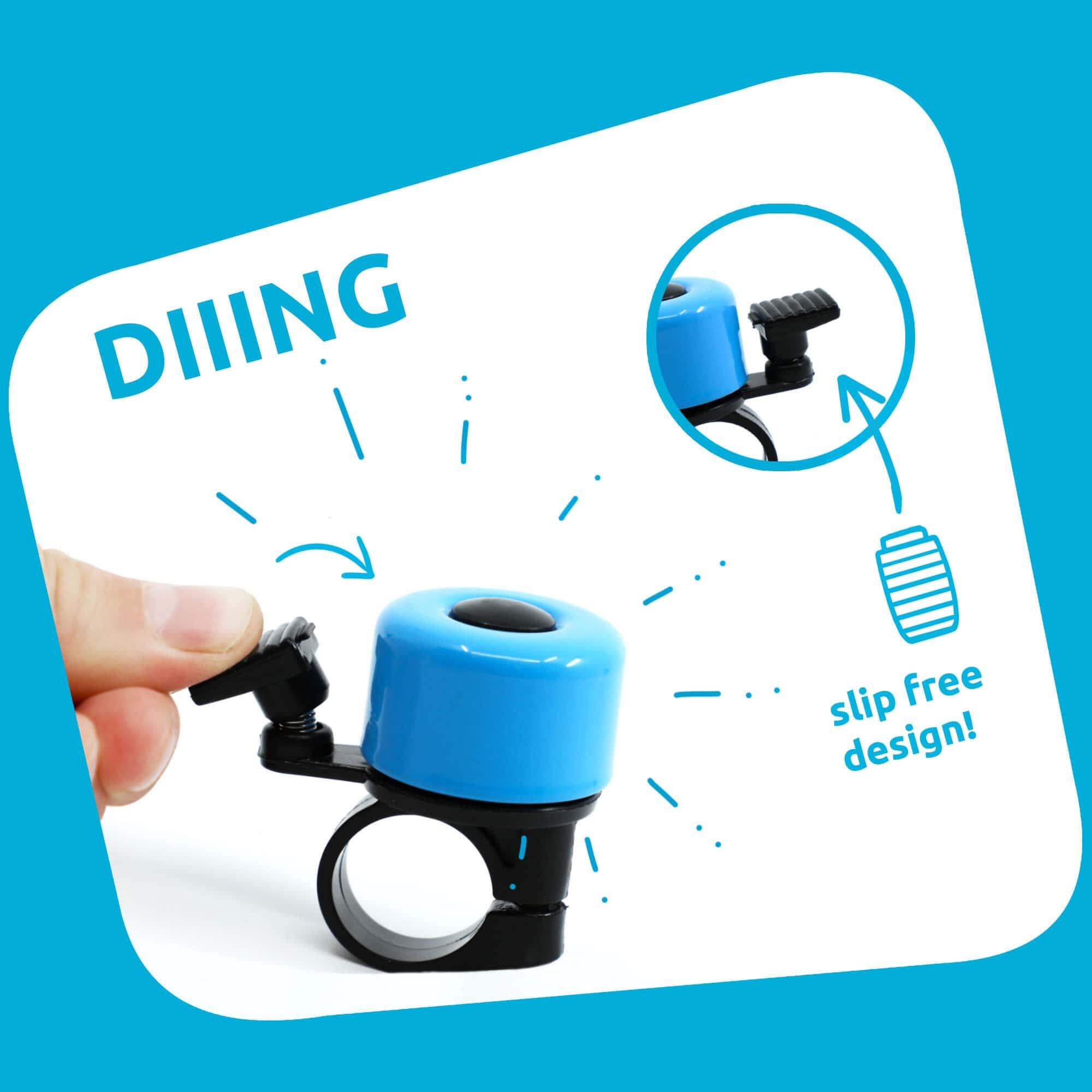 Bicycle Bell for Kids and Adults | Blue | Crazy Safety | Colorful & Easy to Use 3/5