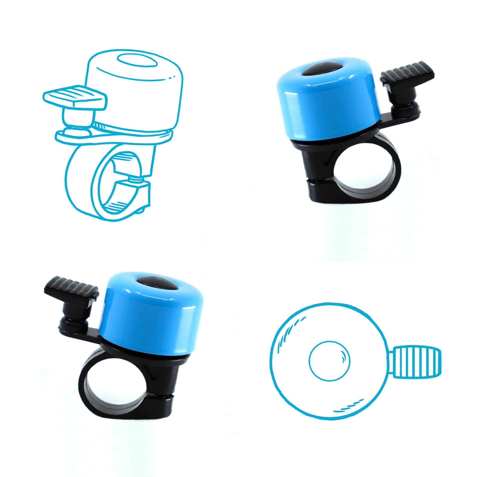 Bicycle Bell for Kids and Adults | Blue | Crazy Safety | Colorful & Easy to Use 2/5