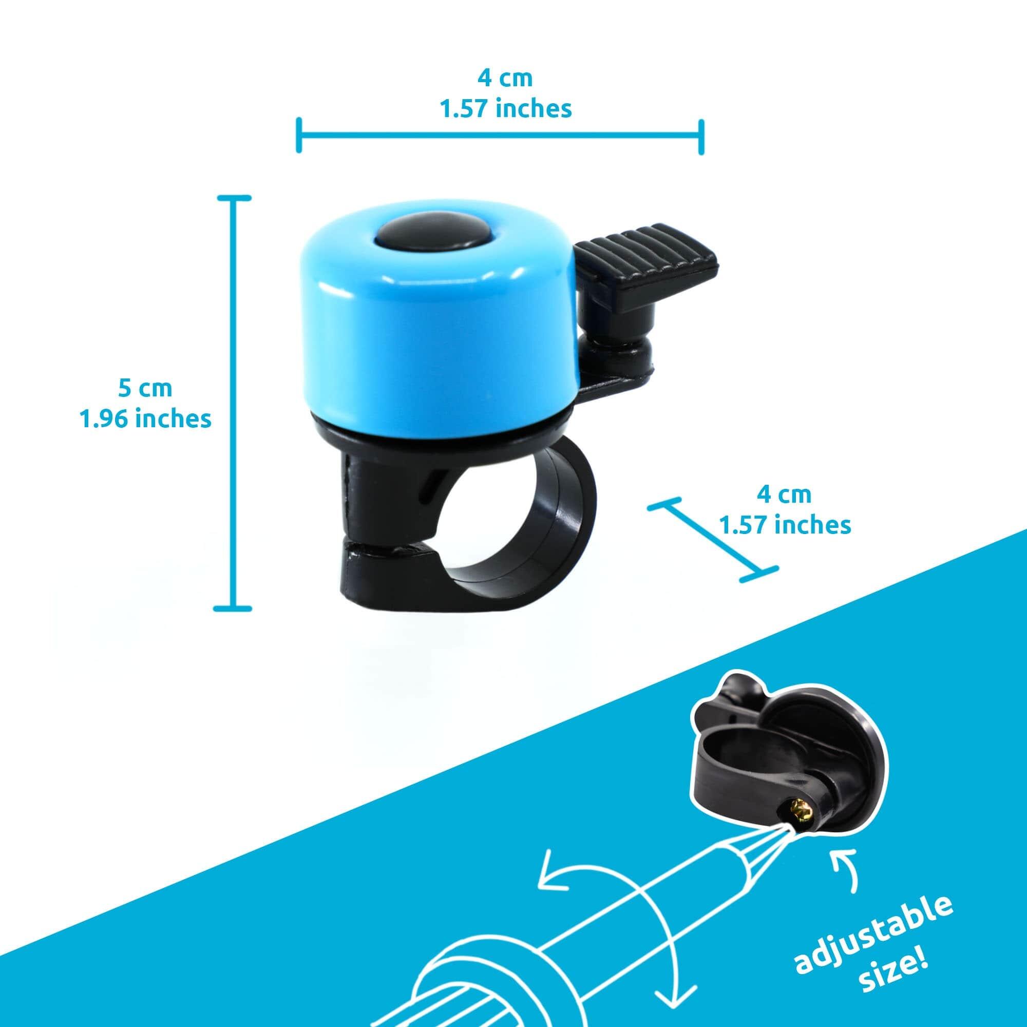 Bicycle Bell for Kids and Adults | Blue | Crazy Safety | Colorful & Easy to Use 4/5