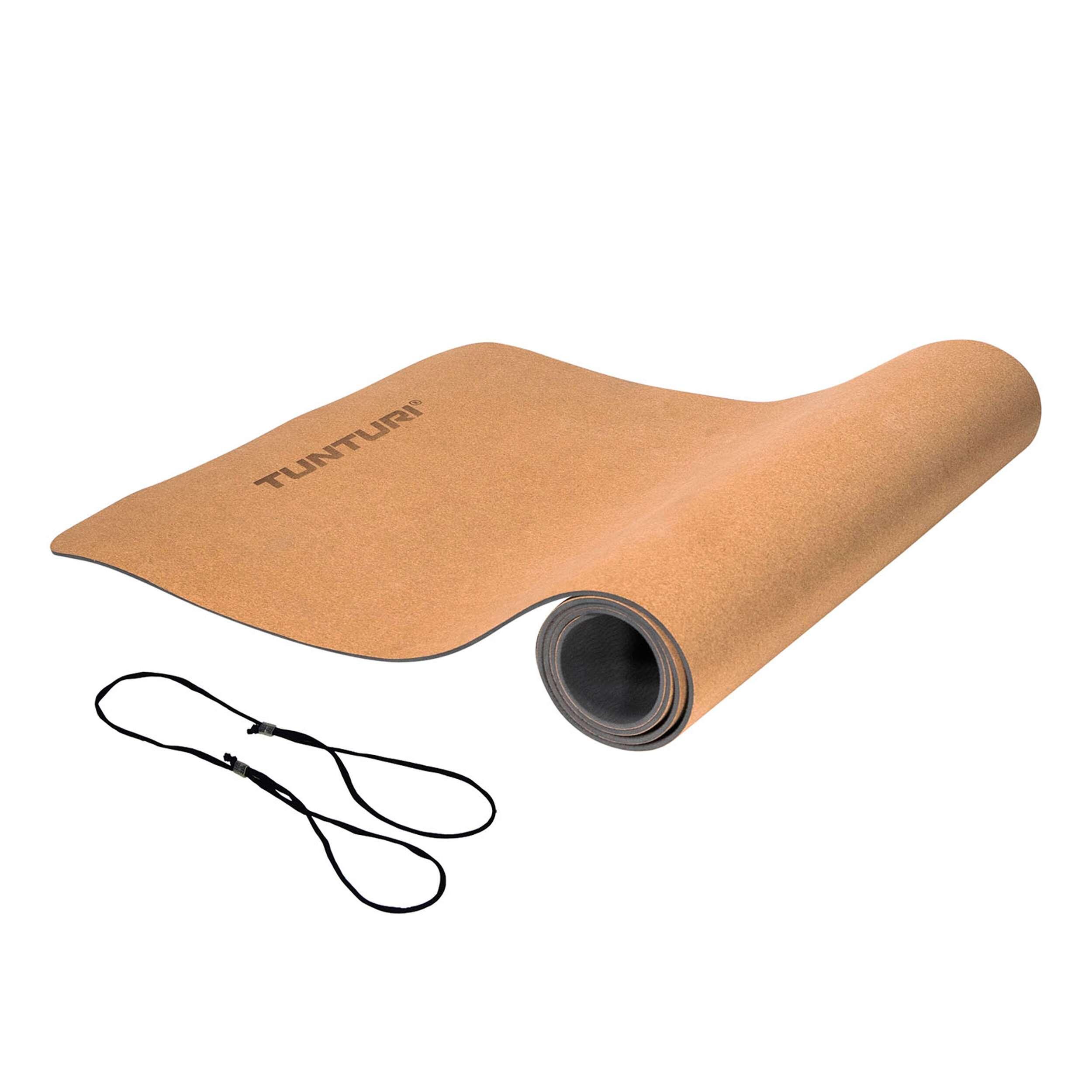 PARENCE Tapis De Yoga En Liège Naturel - Écologique Antidérapant 183cm X 65cm X 7mm Avec Sangle De Transport - Pilates & Fitness