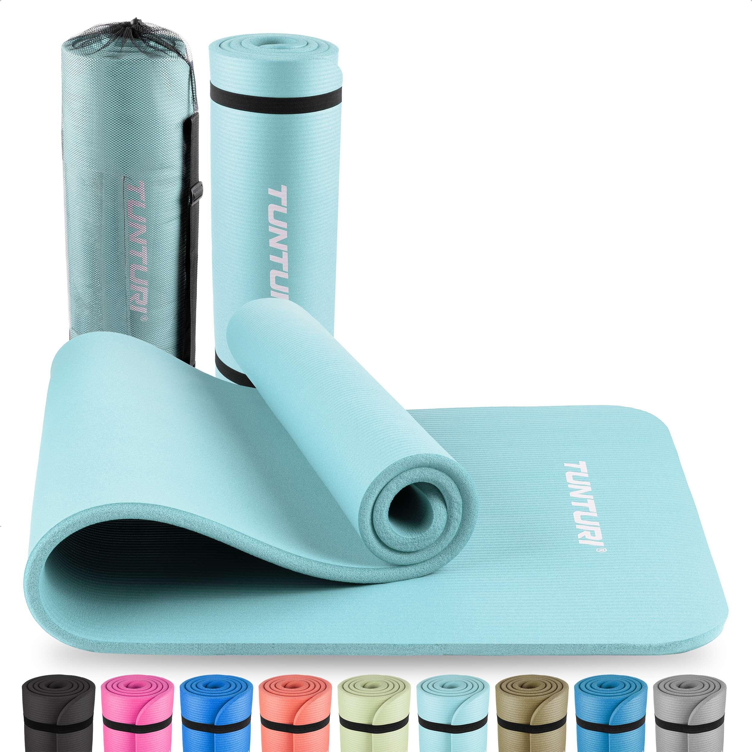 unycos - Tappetino Antiscivolo da Yoga, Pilates e Ginnastica Extra Spesso 10/15 mm, Materassino Fitness con E-Book, Schiuma NBR/Poliestere