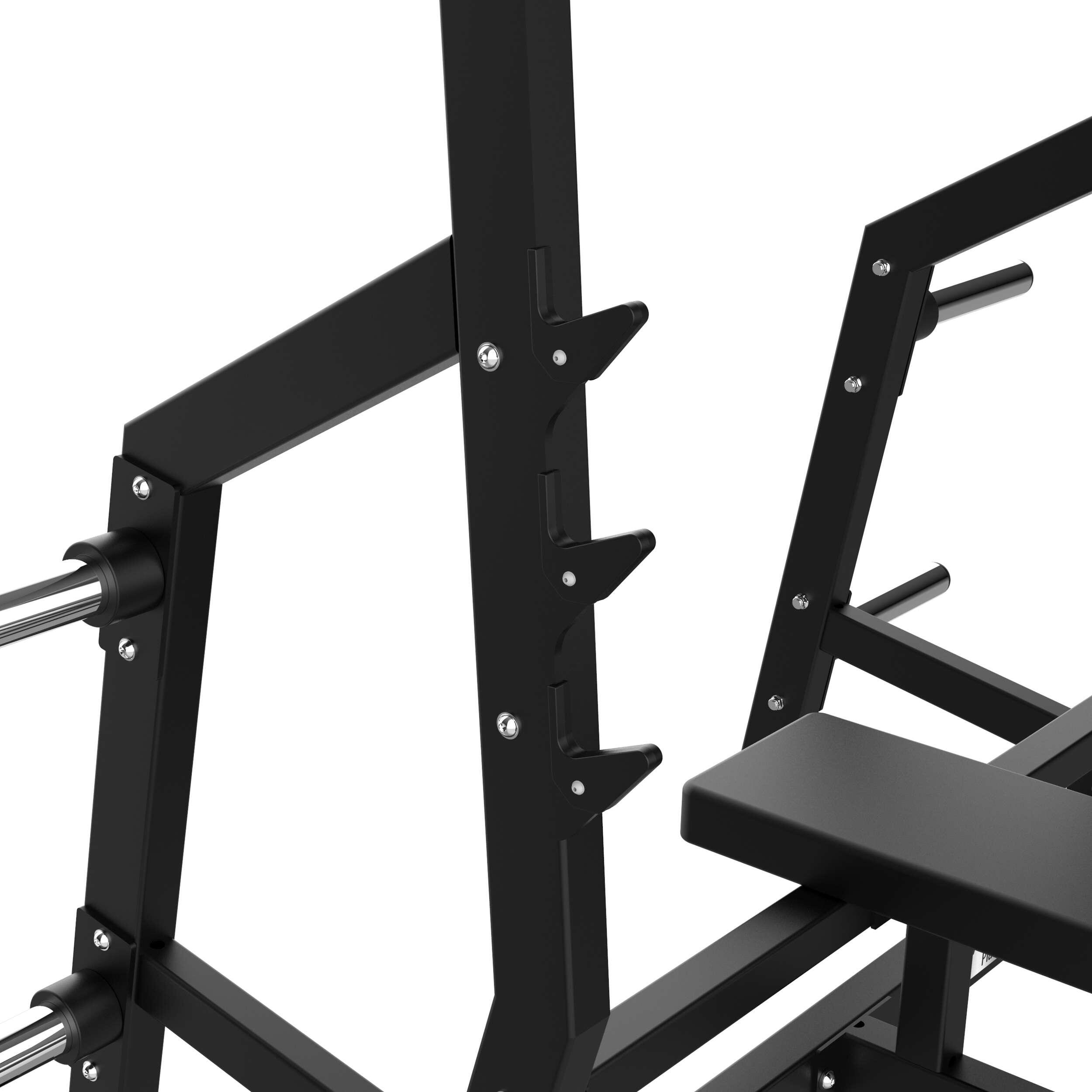 Tunturi Platinum Plate Loaded Horizontal Bench Press Flat Bench with Holder 5/7