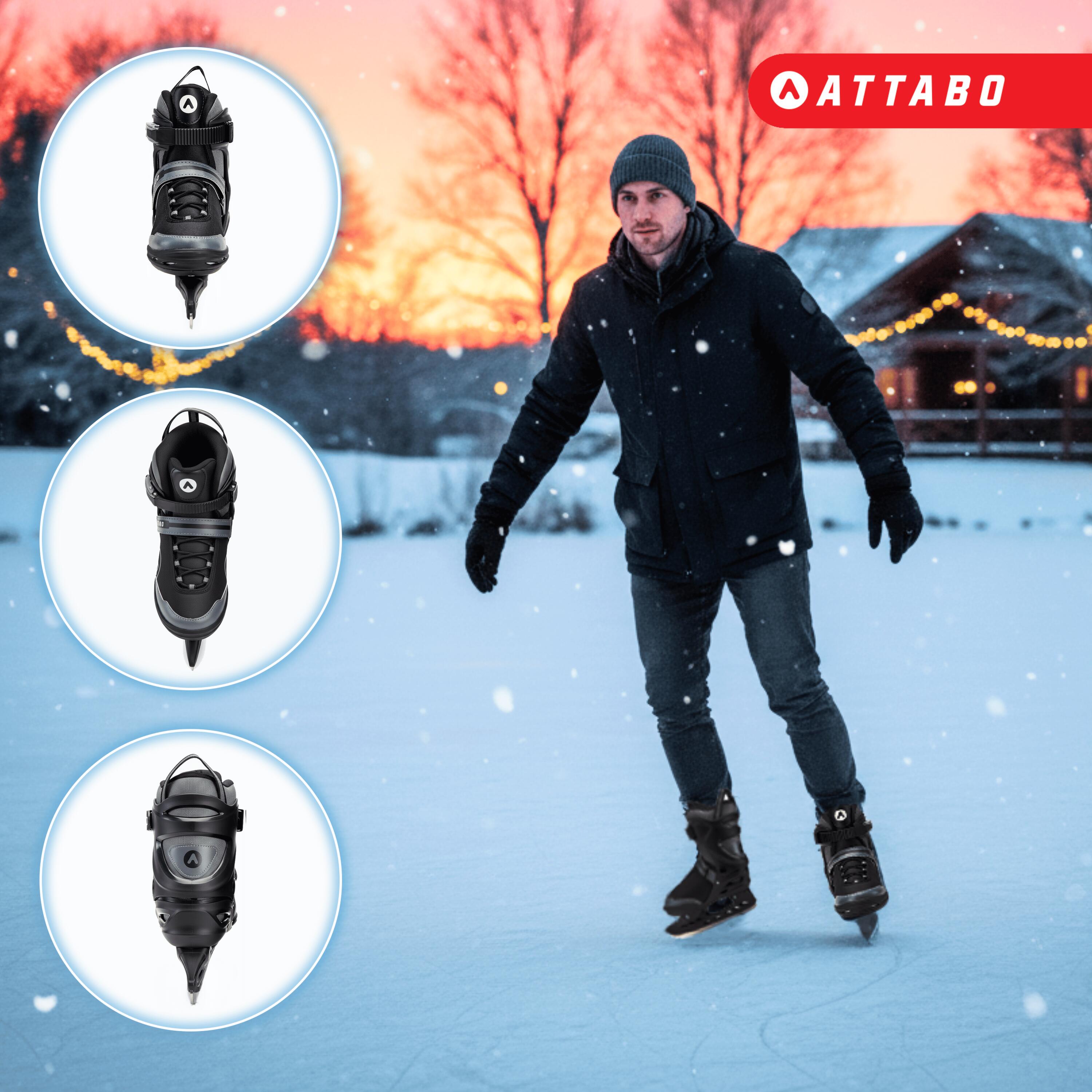 ATTABO Tore patins à glace récréatifs pour hommes 3/7