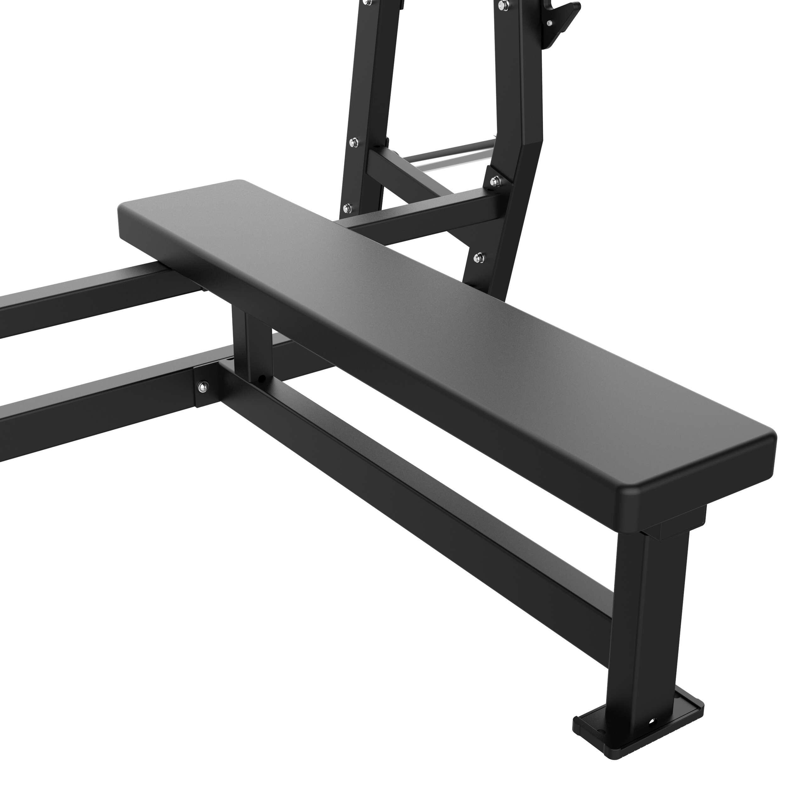 Tunturi Platinum Plate Loaded Horizontal Bench Press Flat Bench with Holder 6/7