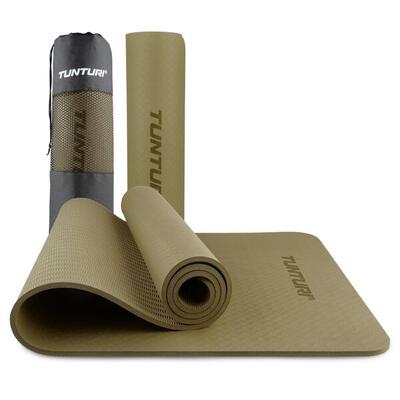 Yoga mat 8mm - pilates mat - extra dikke fitness mat - 183x61x0,8 cm - anti slip