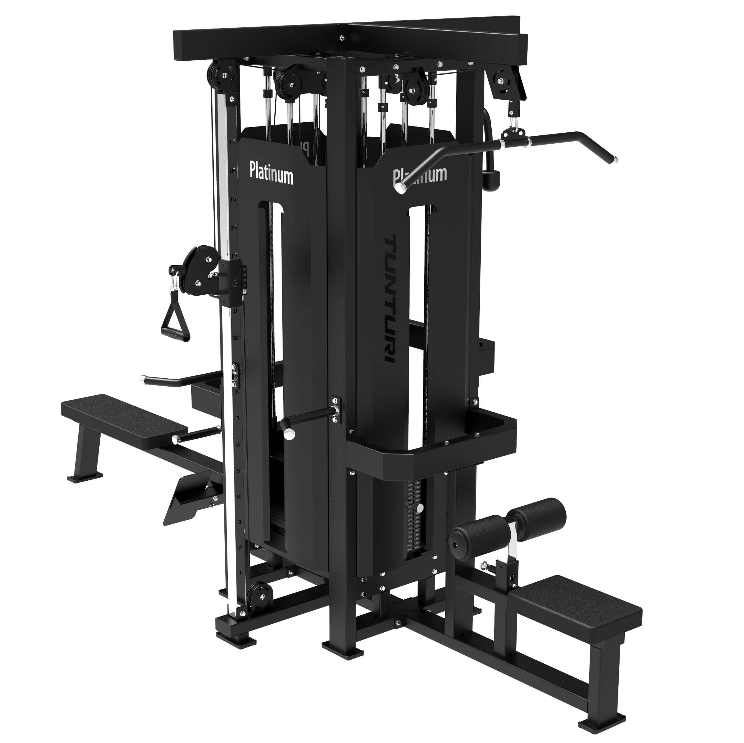Tunturi Platinum 4-in1 Multi Station avec bloc de poids 5/7