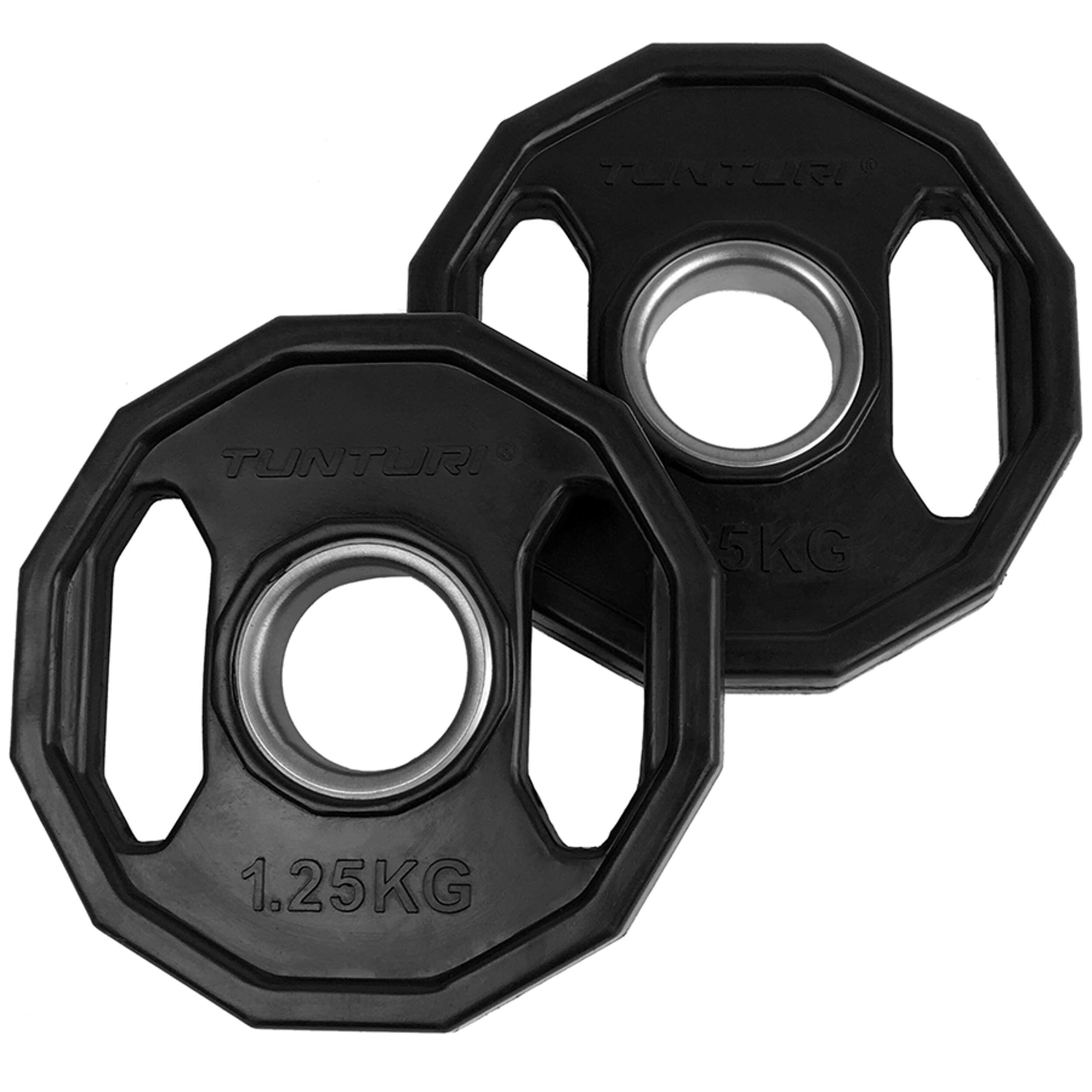 TUNTURI Kotouč olympijský pogumovaný 1,25 kg hranatý TUNTURI pár