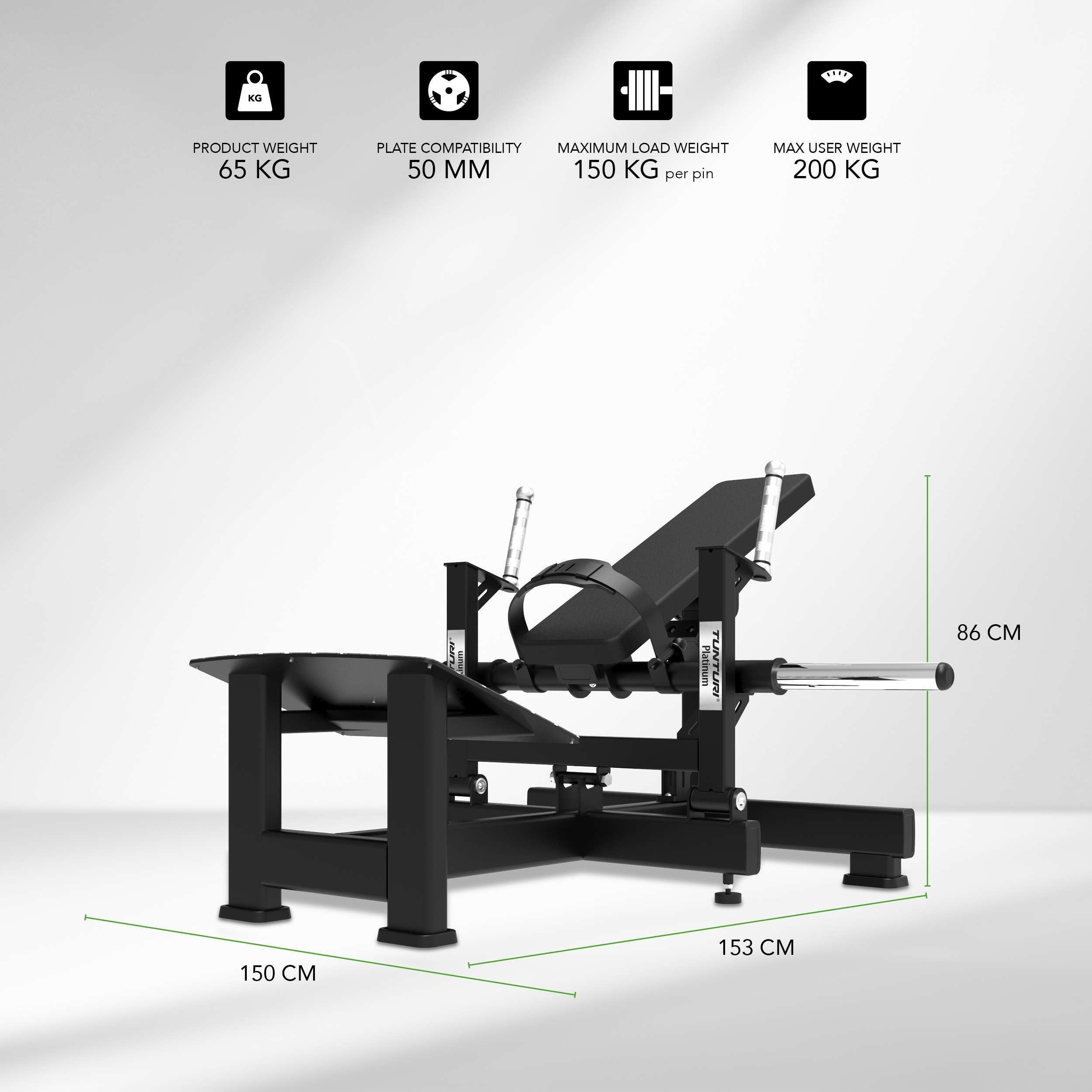 Tunturi Platinum Plate Loaded Hip Thrust 2/7
