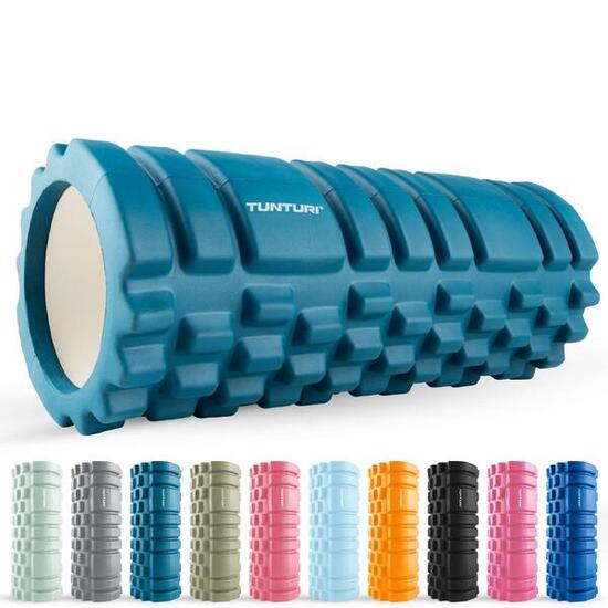 Yoga Grid Foam Roller - 33 cm lang in Armeegrün - Inkl. kostenlose Fitness-App