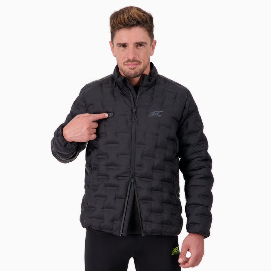 BODYCROSS Pánská vyhřívaná bunda na turistiku WARM DOWN JACKET