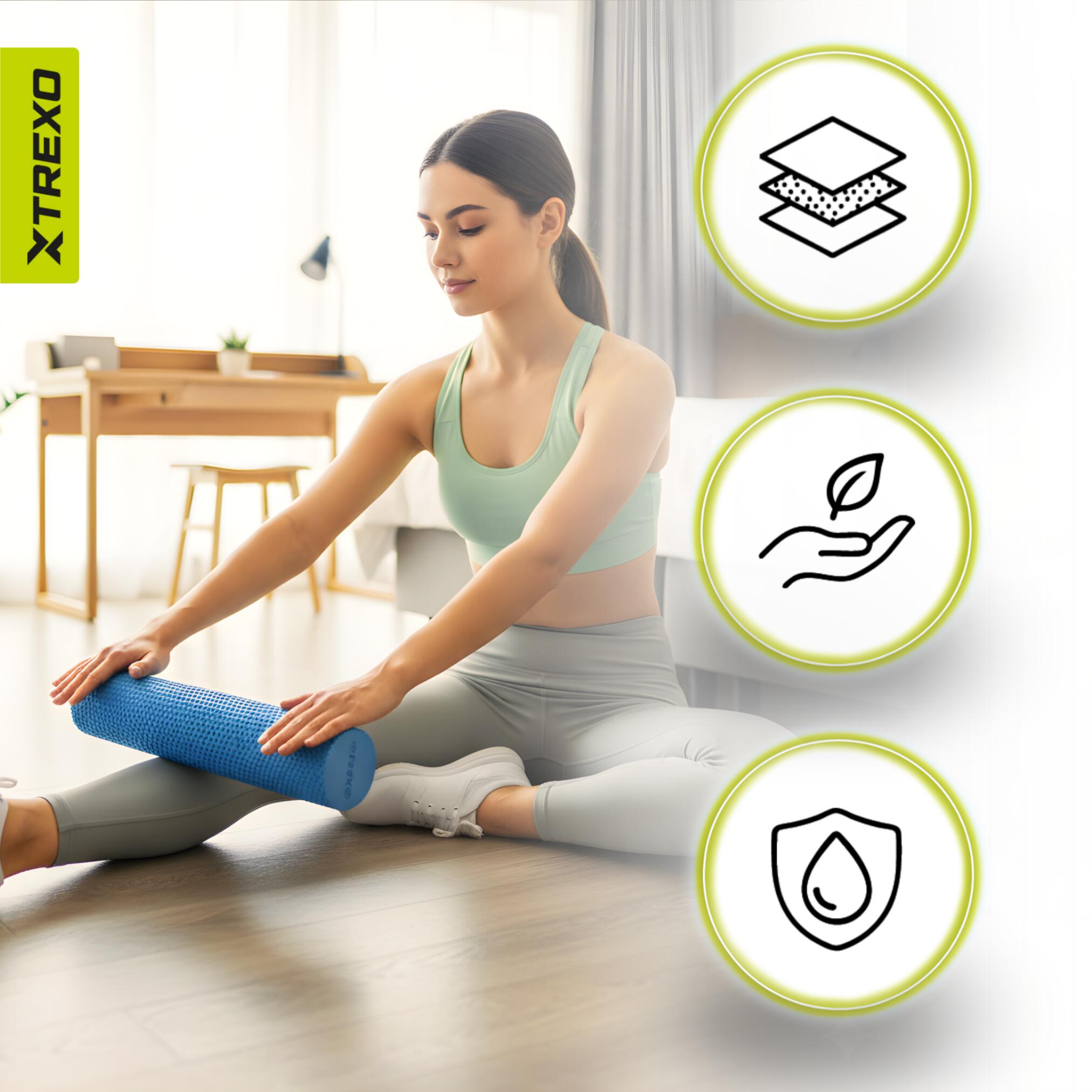 Rodillo de masaje TREXO EVA 6/7