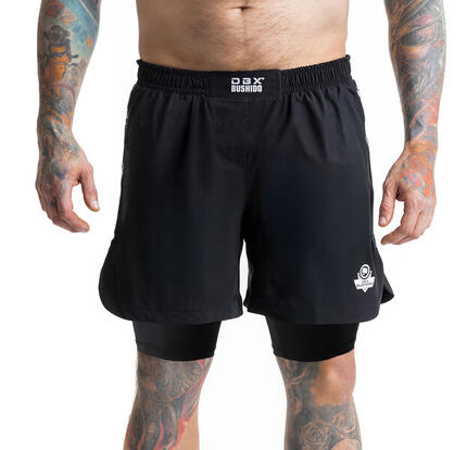 Spodenki Shorty MMA z leginsami czarne DBX Bushido