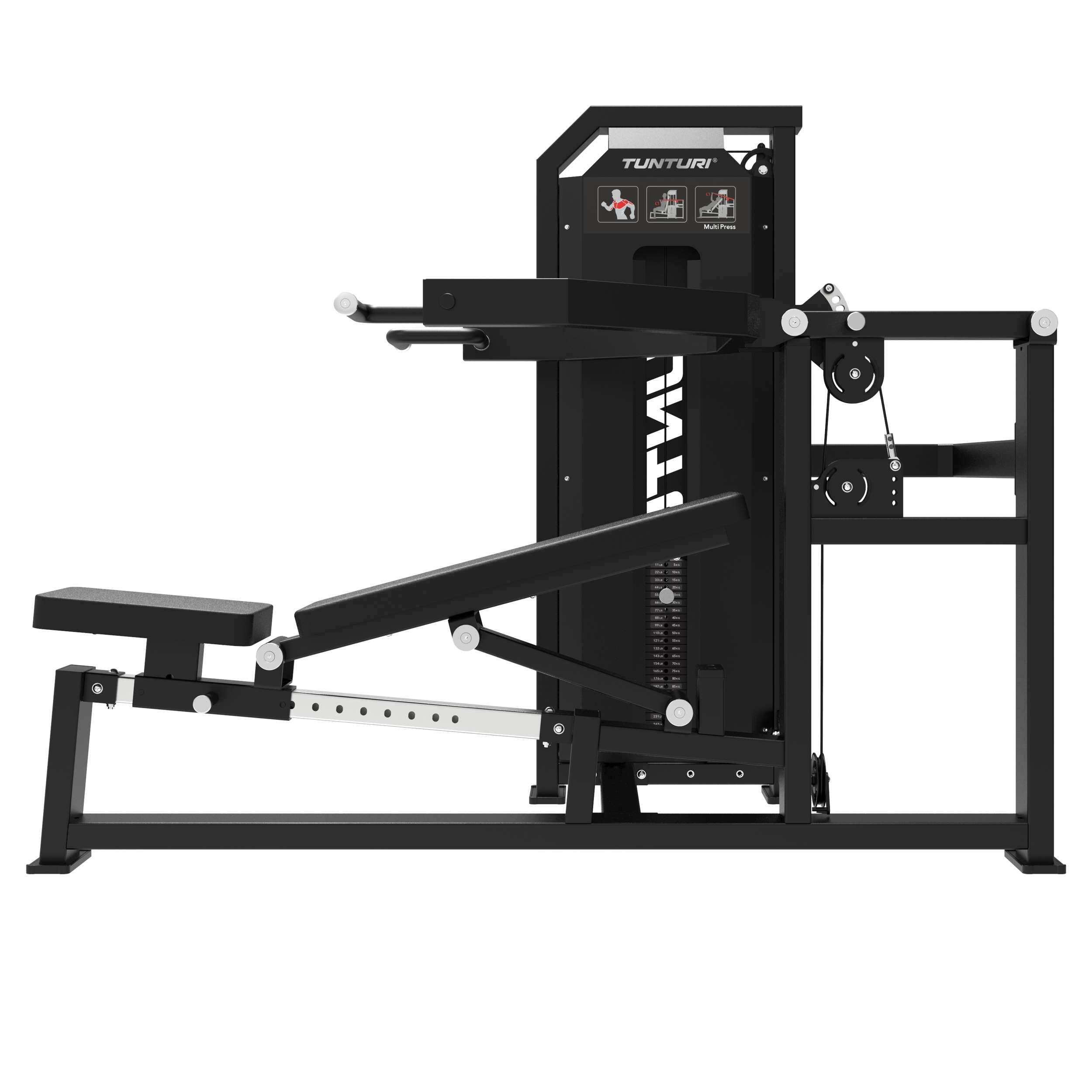Tunturi Platinum Multi Press with Weight Stack 3/7