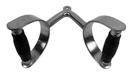 Poignée pour machine musculation rameur rowing aviron chrome
