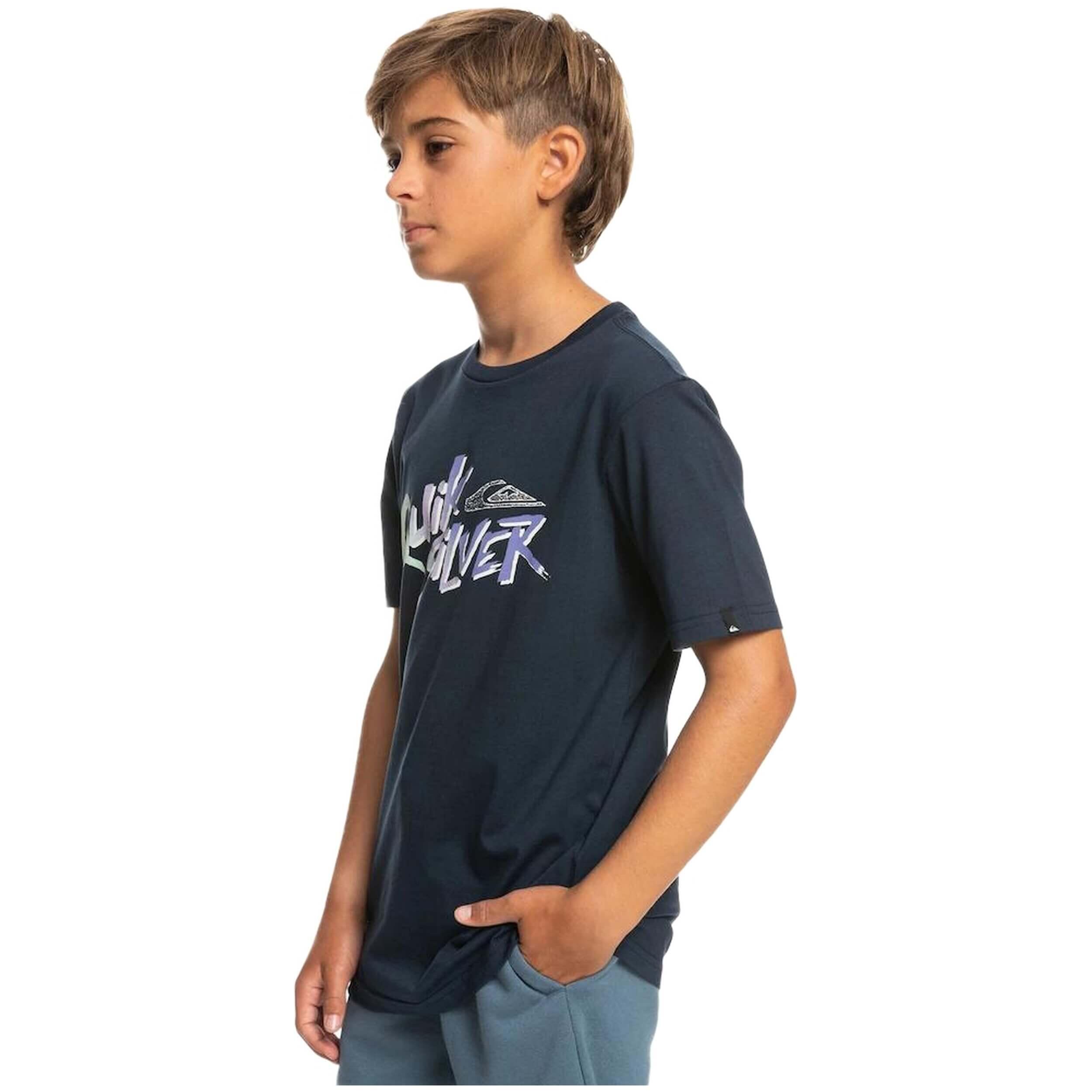 Maglia a maniche corte Quiksilver modello EQBZT04587-WBB0 per ragazzi 2/5
