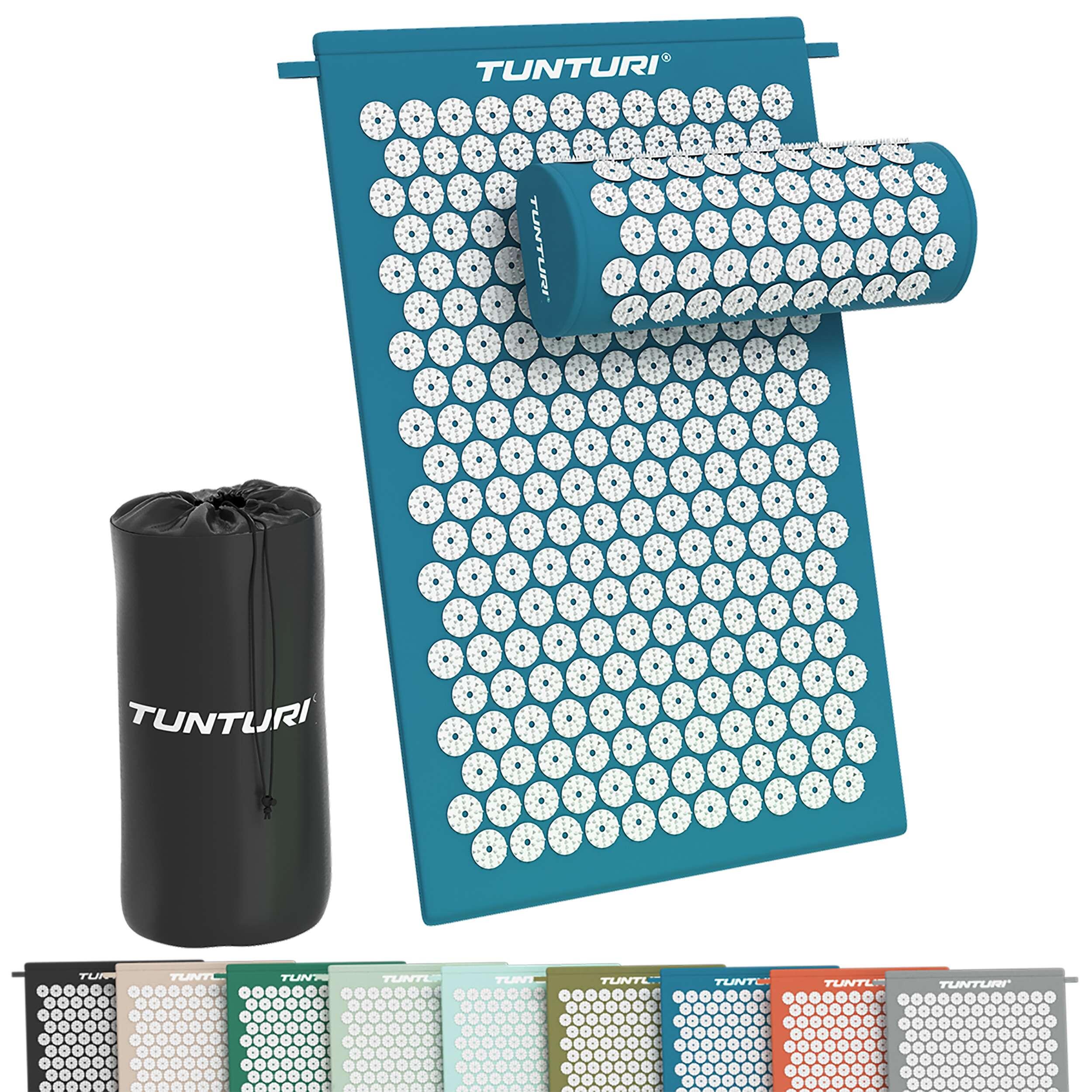 TUNTURI Acupressure mat and pillow - Acupuncture mat - spiked mat - 2in1 acupressure mat