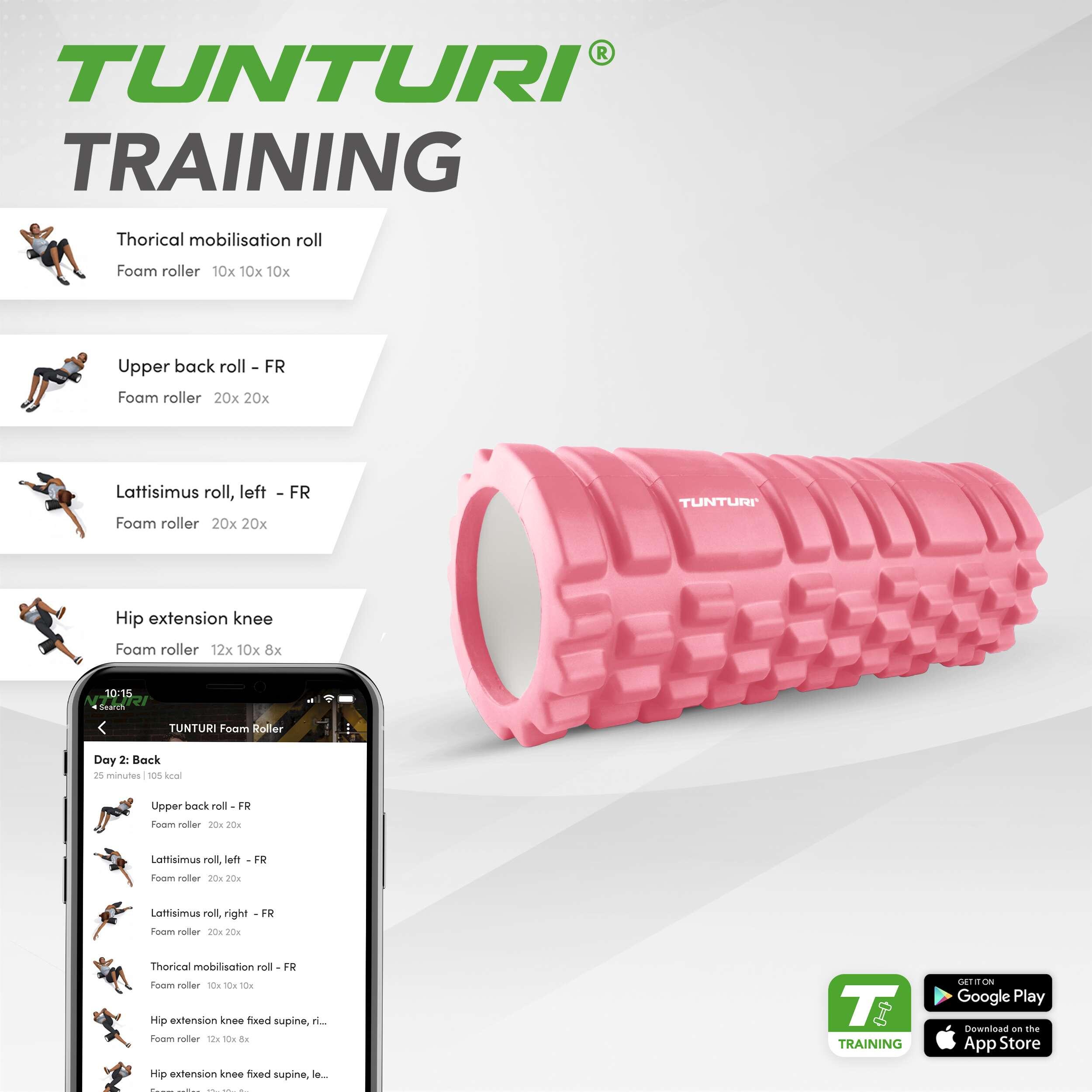 Yoga Grid Foam Roller - 33 cm de long en Rose Gold 2/7
