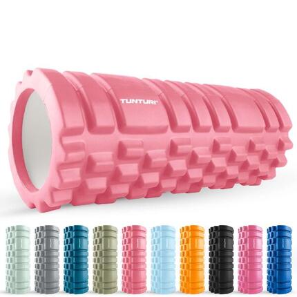 Yoga Grid Foam Roller - 33 cm lang in Grau - Inkl. kostenlose Fitness-App