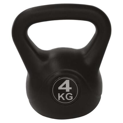 Kettlebell polyéthilène PE 4kg noir