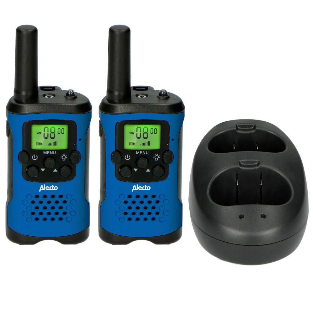 Paire de Talkie-walkie longue durée 8 canaux et rechargeable Alecto FR175 VOX 1/3