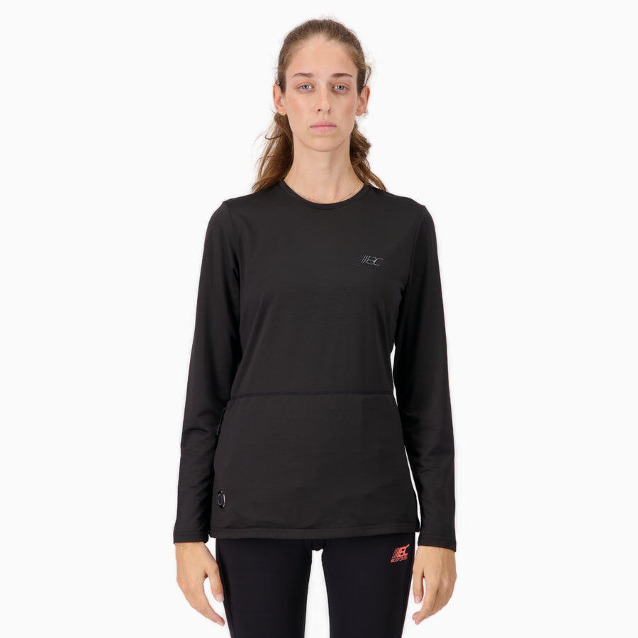 Maglietta riscaldata aderente Donna Escursionismo WARM LONG 2/5