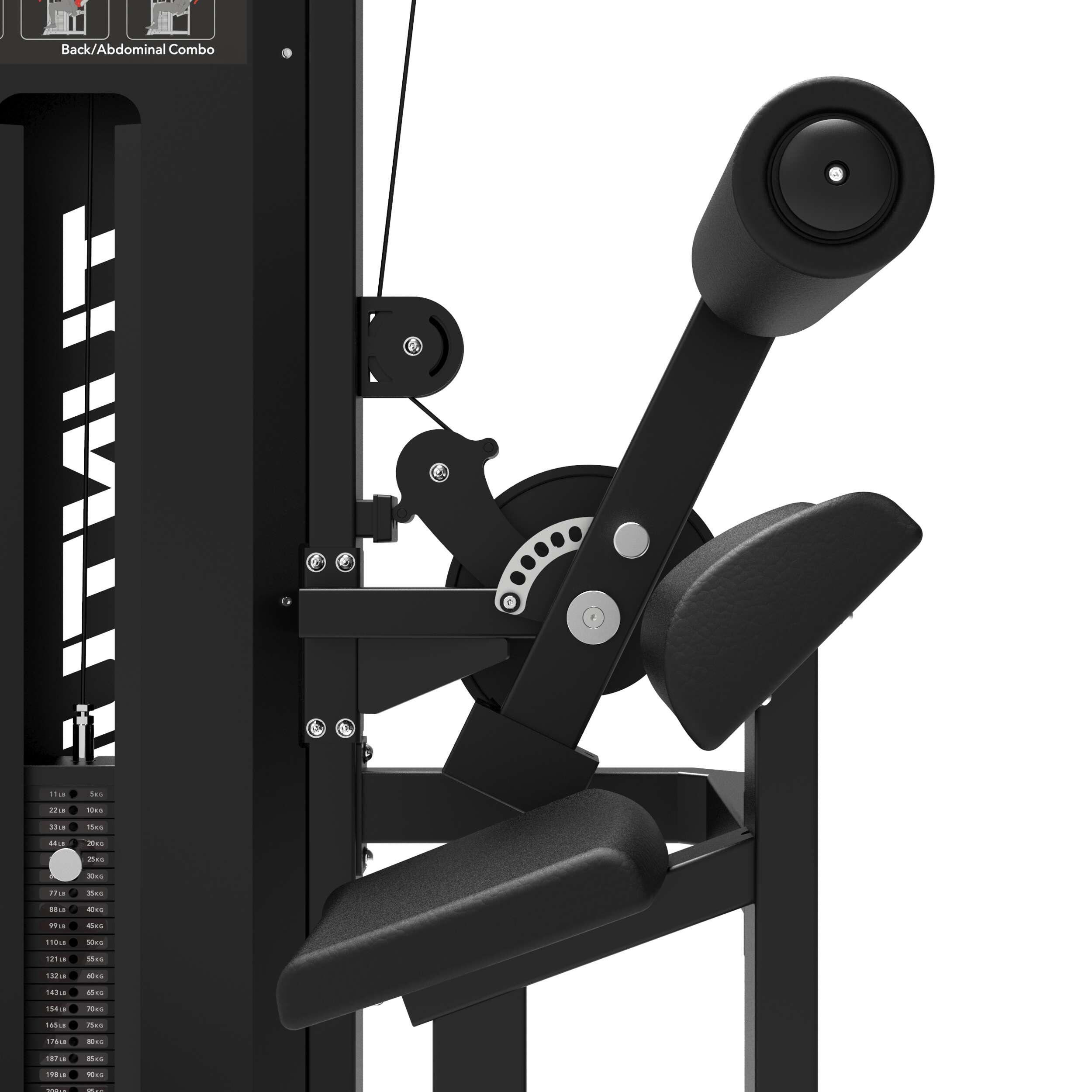 Tunturi Platinum Dual Back/Abdominal Combo mit Gewichtsstapel 7/7